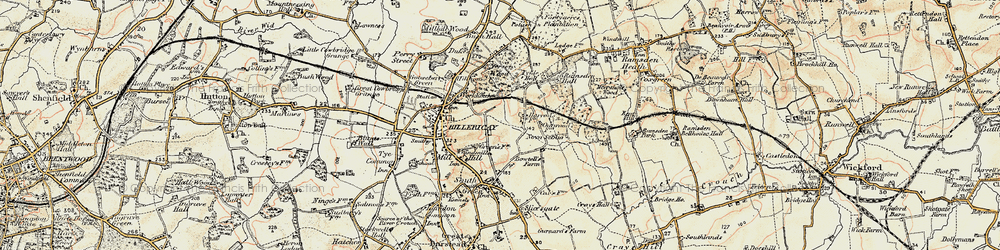 Old map of Sunnymede in 1898