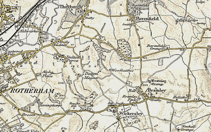 Old map of Flanderwell in 1903