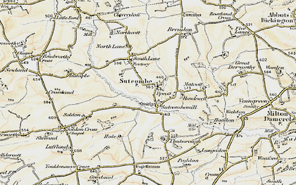 Old map of Billhole in 1900