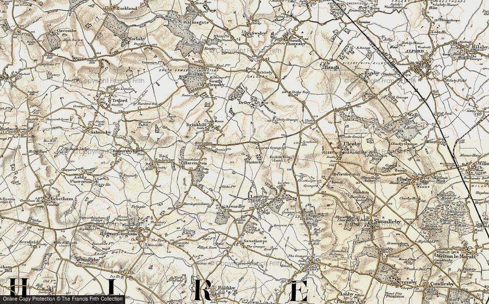 Old Map of Sutterby, 1902-1903 in 1902-1903