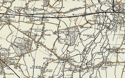 Old map of Sutton in 1897-1909