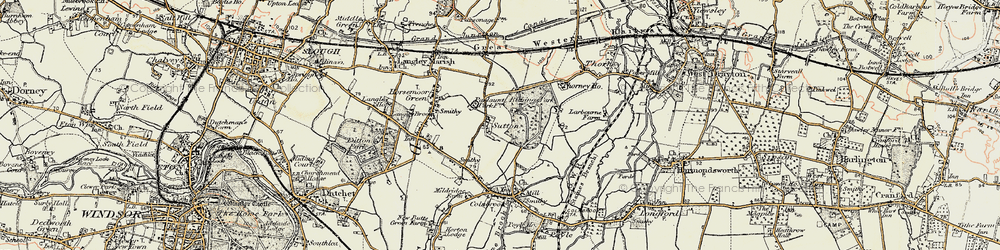 Old map of Sutton in 1897-1909