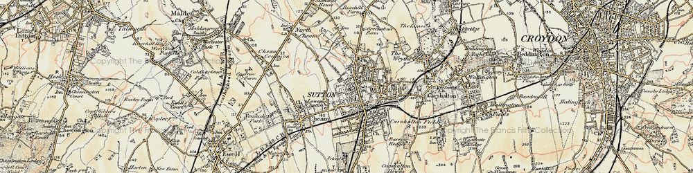 Old map of Sutton in 1897-1909