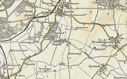 Old map of Sutton in 1898-1901