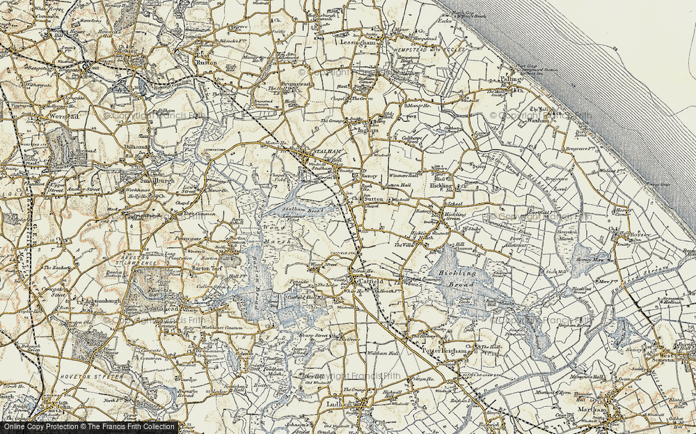 Old Map of Sutton, 1901-1902 in 1901-1902