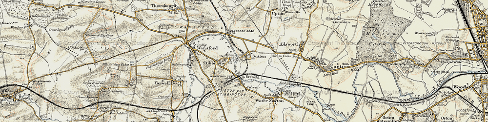 Old map of Sutton in 1901-1902