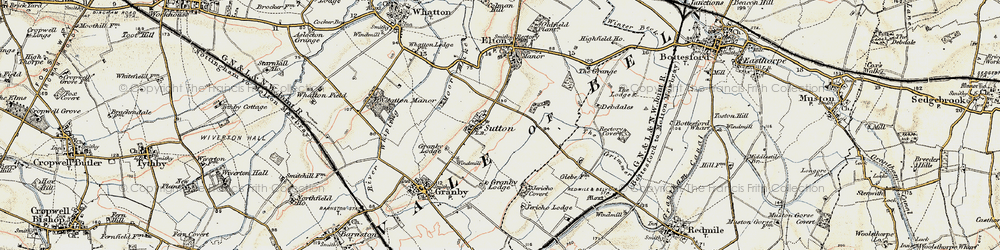 Old map of Sutton in 1902-1903