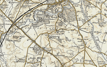 Old map of Brownhill Wood in 1902
