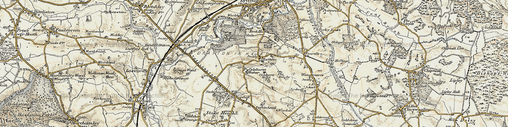 Old map of Brownhill Wood in 1902