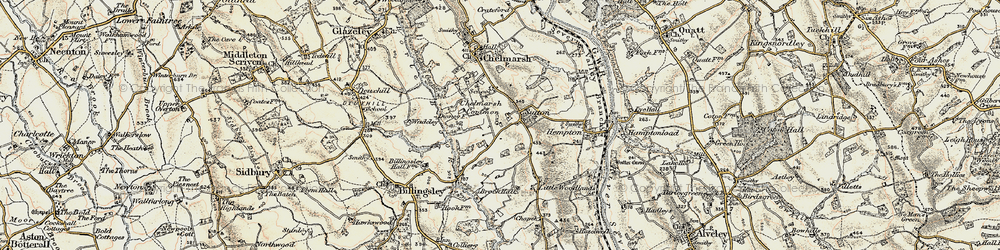Old map of Sutton in 1902
