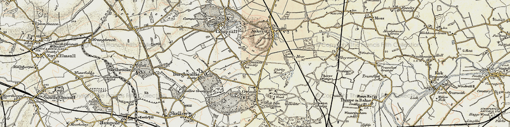 Old map of Sutton in 1903