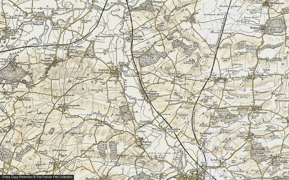 Old Map of Sutton Bonington, 1902-1903 in 1902-1903