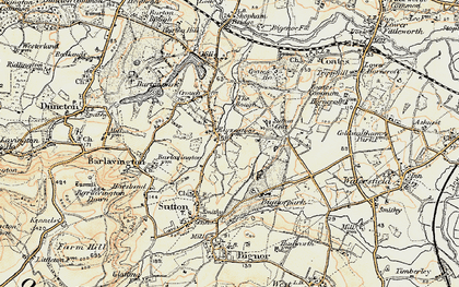 Old map of Bignor Park in 1897-1900