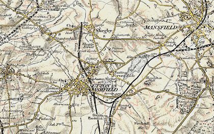 Old map of Sutton Forest Side in 1902-1903