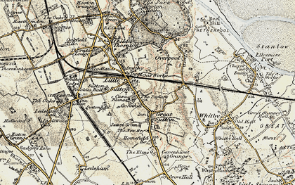 Old map of Sutton Green in 1902-1903