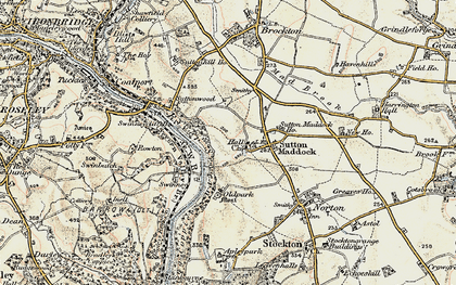 Old map of Sutton Hall in 1902