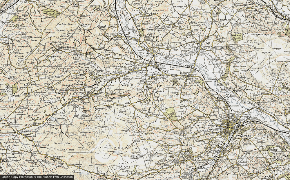 Old Map of Sutton-in-Craven, 1903-1904 in 1903-1904