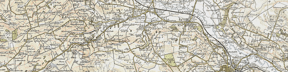 Old map of Sutton-in-Craven in 1903-1904
