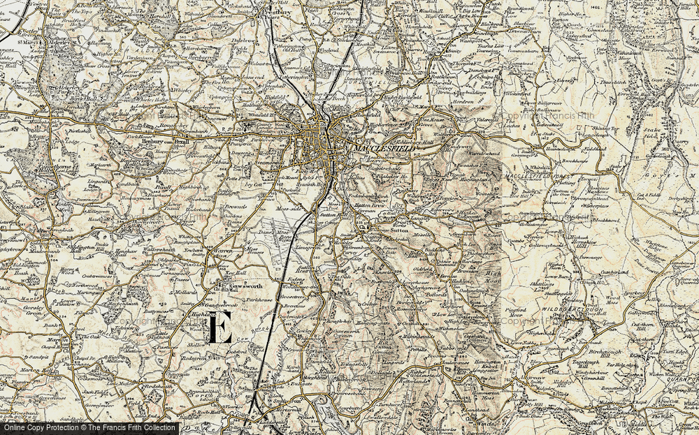 Old Map of Sutton Lane Ends, 1902-1903 in 1902-1903