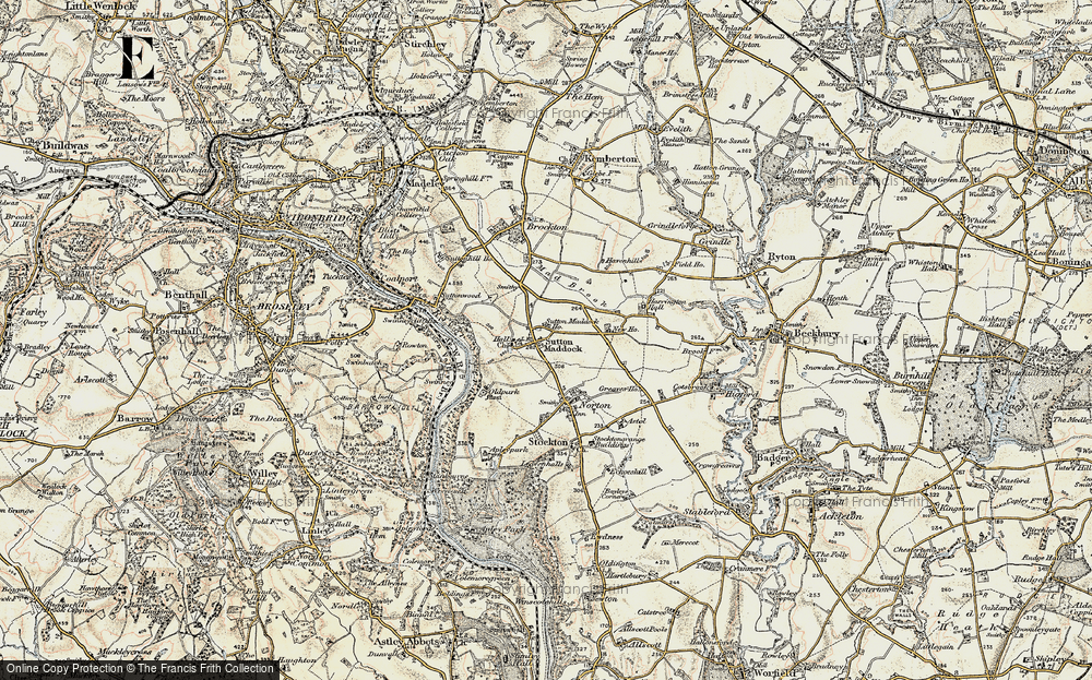 Old Map of Historic Map covering New Ho in 1902