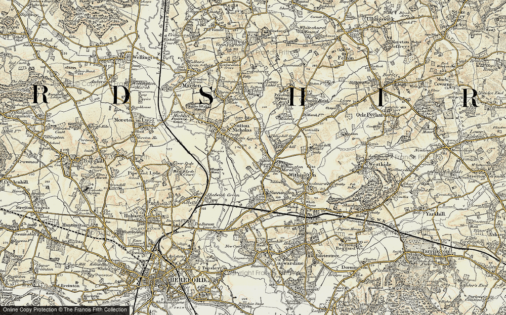 Old Map of Sutton Marsh, 1899-1901 in 1899-1901
