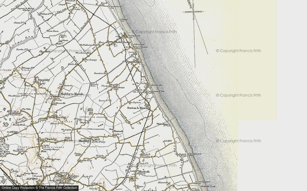 Old Map of Sutton on Sea, 1902-1903 in 1902-1903