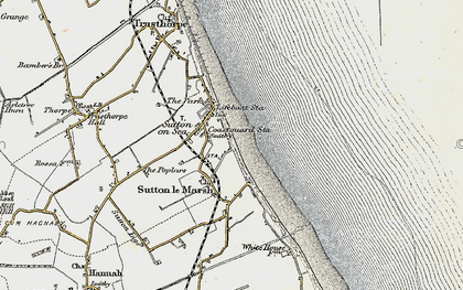 Old map of Sutton on Sea in 1902-1903
