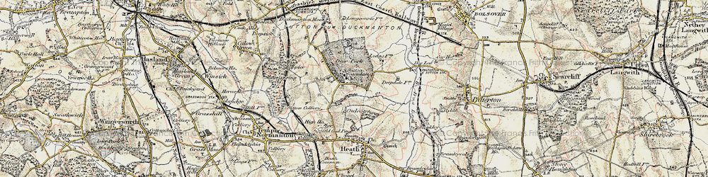Old map of Sutton Scarsdale in 1902-1903