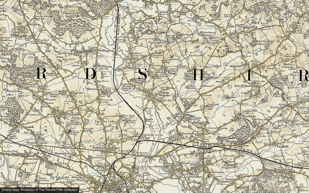 Old Map of Sutton St Nicholas, 1899-1901 in 1899-1901