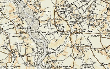 Old map of Sutton Street in 1898-1901