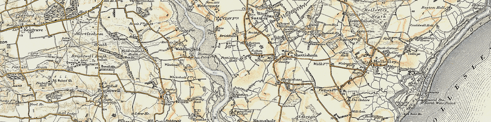 Old map of Sutton Street in 1898-1901