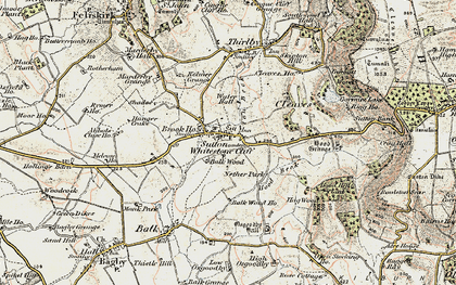 Old map of Sutton-under-Whitestonecliffe in 1903-1904