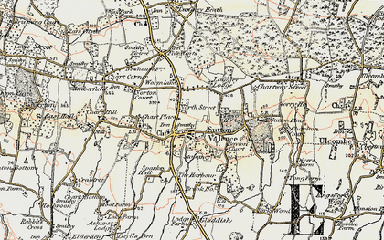 Old map of Sutton Valence in 1897-1898