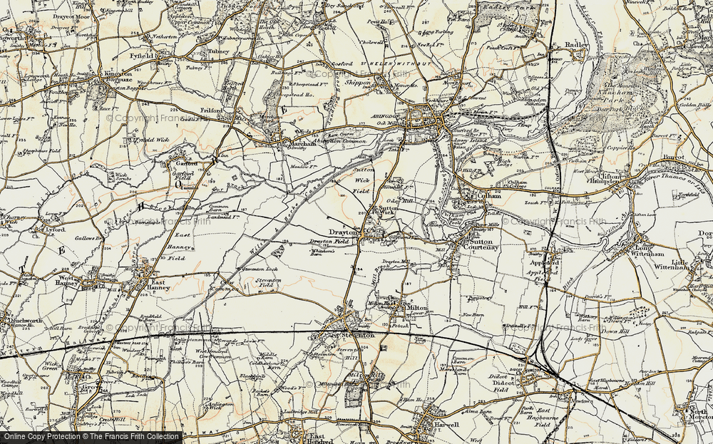 Old Map of Sutton Wick, 1897-1899 in 1897-1899