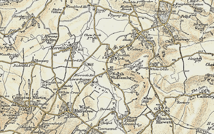 Old map of Sutton Wick in 1899