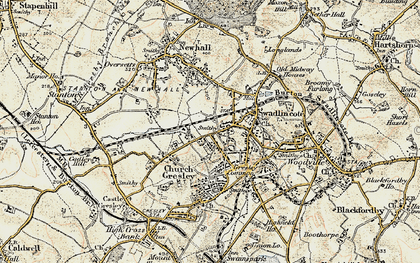 Old map of Swadlincote in 1902