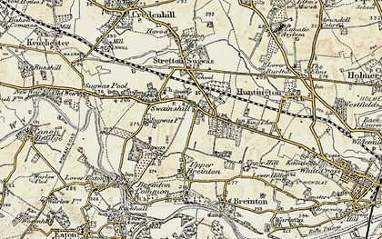 Old map of Swainshill in 1900-1901