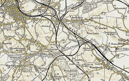 Old map of Swaithe in 1903
