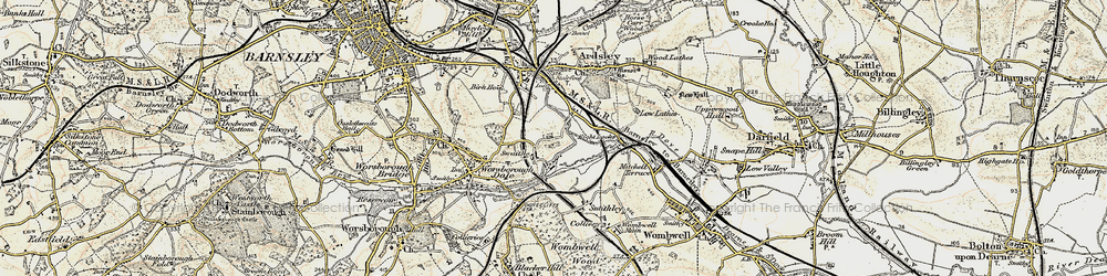 Old map of Swaithe in 1903
