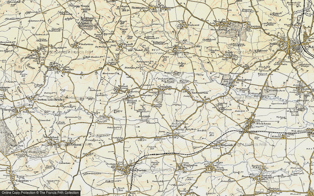 Old Map of Swalcliffe, 1898-1901 in 1898-1901