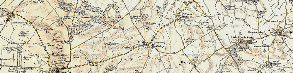 Old map of Swallow in 1903-1908