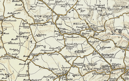 Old map of Swan Green in 1901-1902