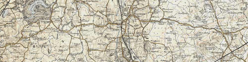 Old map of Swanbach in 1902