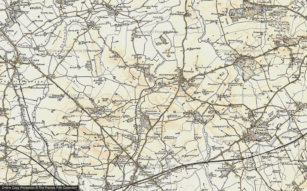 Old Map of Swanborough, 1898-1899 in 1898-1899