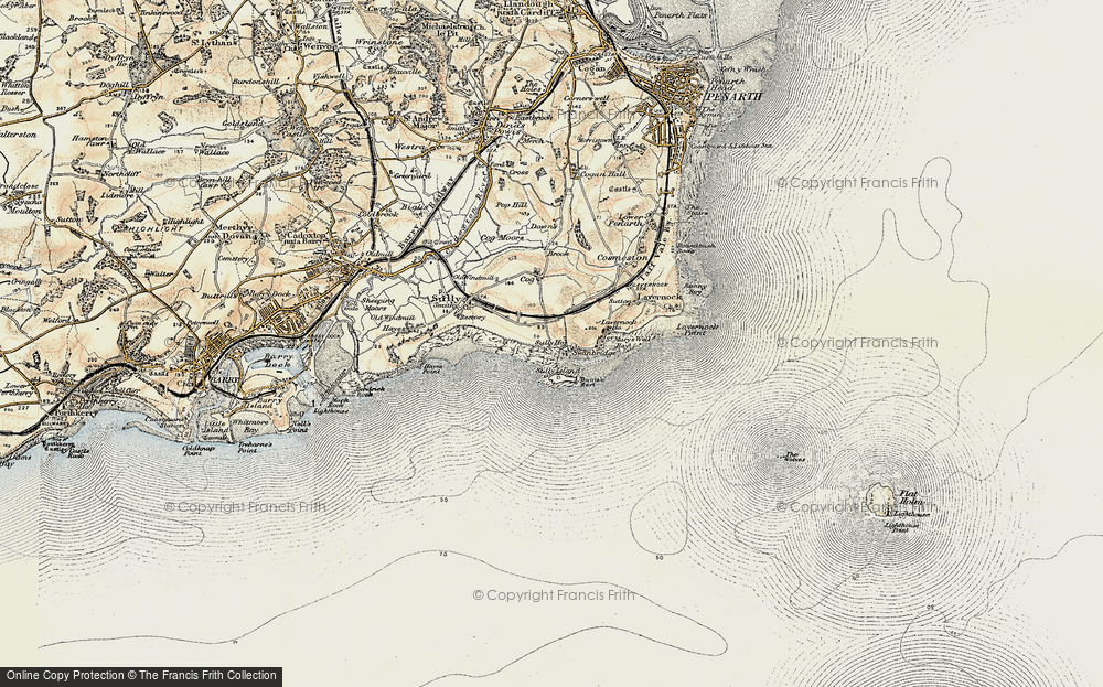Old Map of Swanbridge, 1899-1900 in 1899-1900