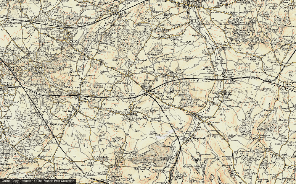 Old Map of Swanley, 1897-1898 in 1897-1898