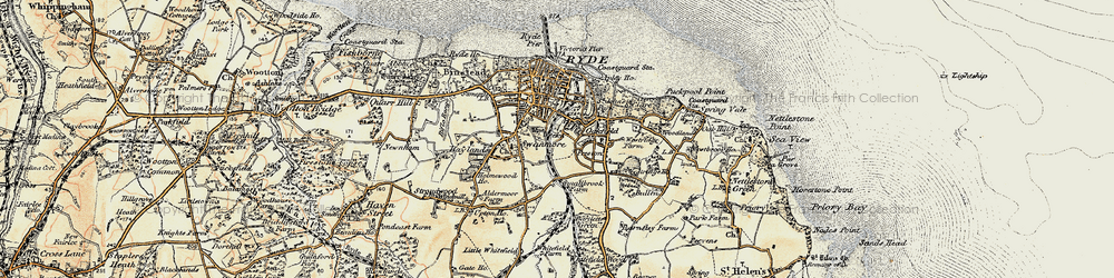 Old map of Swanmore in 1899