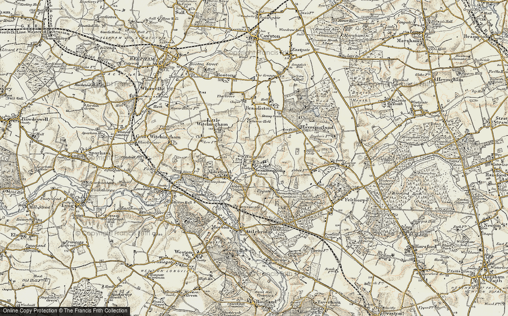 Old Map of Swannington, 1901-1902 in 1901-1902