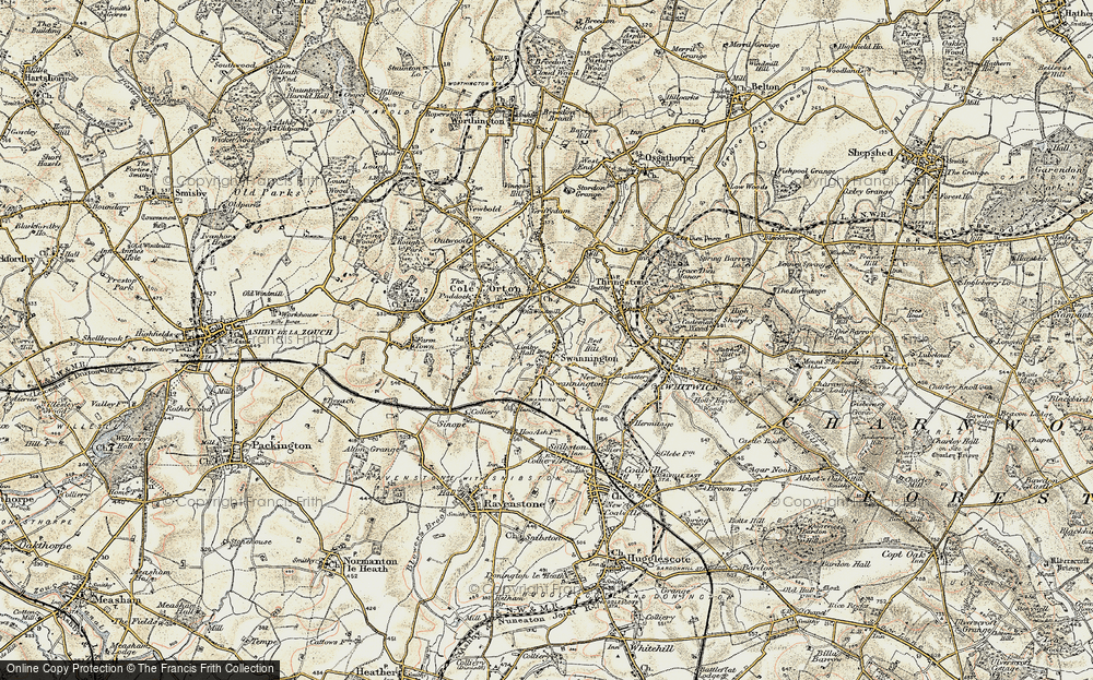 Old Map of Swannington, 1902-1903 in 1902-1903