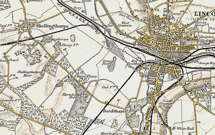 Old map of Swanpool in 1902-1903